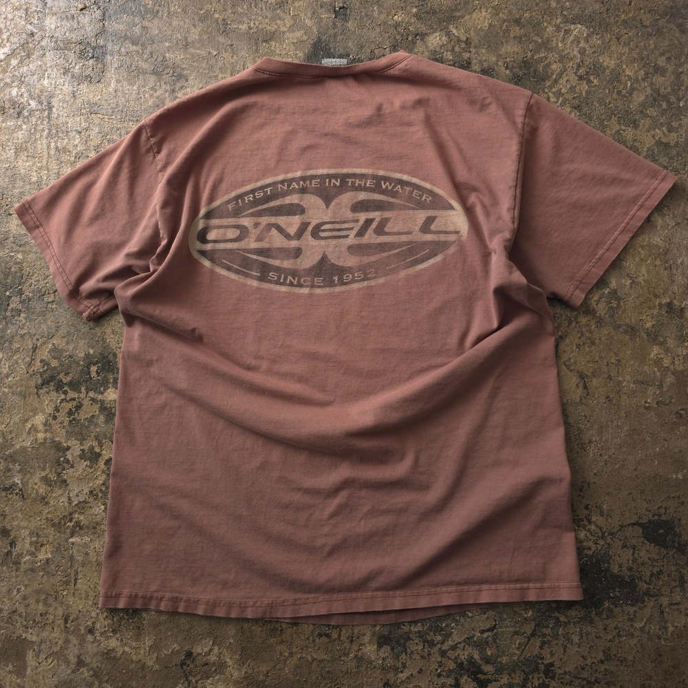 Vintage 90s O'Neill Brown T-shirt Large Surf Graphic